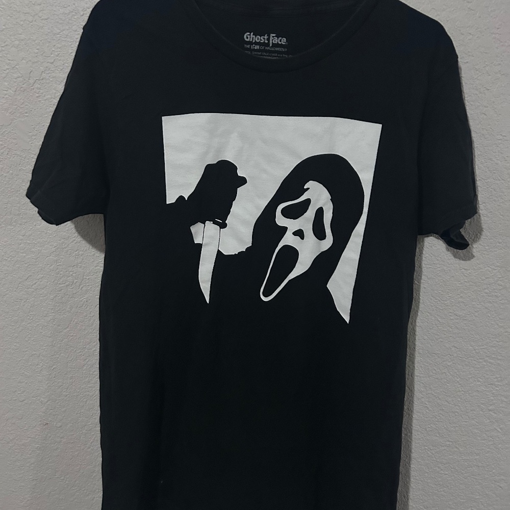 Ghost face shirt for men size M black